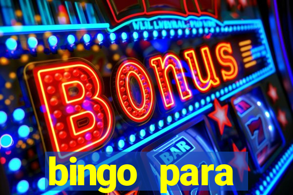 bingo para despedida de solteira para imprimir