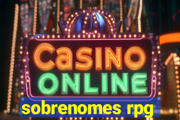 sobrenomes rpg