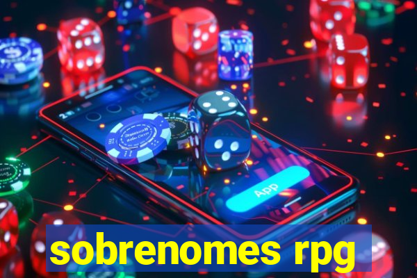 sobrenomes rpg