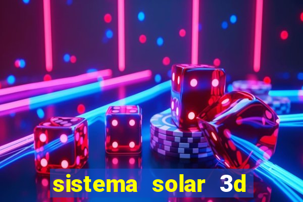 sistema solar 3d em movimento