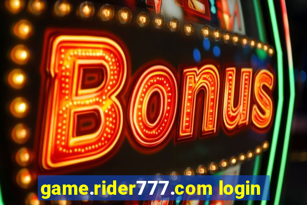 game.rider777.com login