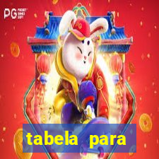 tabela para misturar cores