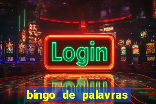 bingo de palavras cha de bebe
